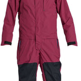 Airblaster Beast Shell Suit 2024 - Black snowsuit with white accents and a black zipper down the front.
