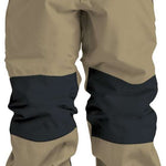 Boss Insulated Pant - Black snow pants with a white logo on the left leg, featuring a black belt and zippered pockets.