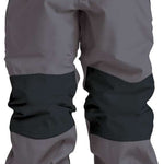 Airblaster Junior's Boss Insulated Pant 2024 - Black insulated snow pants with a black belt and zippered pockets on both sides.