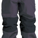 Airblaster Junior's Boss Insulated Pant 2024 - Black insulated snow pants with a black belt and silver grommets on the side pockets.
