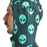 Airblaster Classic Ninja Suit 2022 - Black ninja suit with a repeating pattern of light green alien heads.