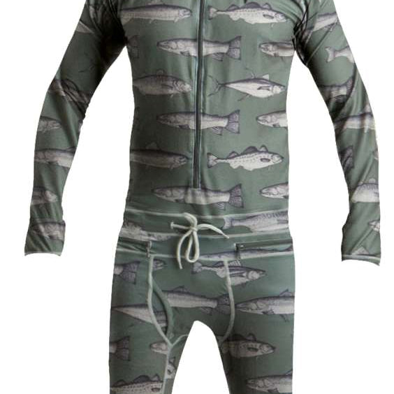 Airblaster Classic Ninja Suit 2022 - Black ninja suit with a white and grey pattern of ninjas in various poses.