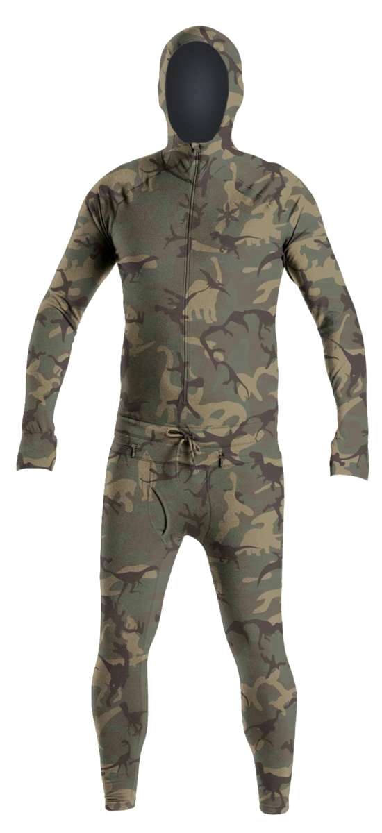 Airblaster Classic Ninja Suit 2022 - Black ninja suit with a black and grey camouflage pattern.