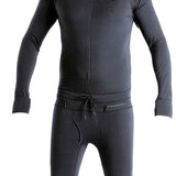 Airblaster Classic Ninja Suit 2022 - Black full-body suit with a hood and zipper down the front.