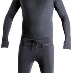 Airblaster Classic Ninja Suit 2024 - Black snowsuit with a small embroidered logo on the chest.