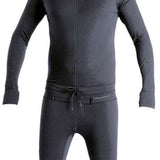 Airblaster Classic Ninja Suit 2024 - Black snowsuit with a small embroidered logo on the chest.