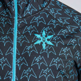 Airblaster Classic Ninja Suit 2024 - Black suit with light blue ninja star logo on chest.
