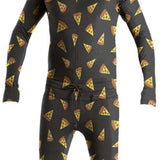 Airblaster Classic Ninja Suit 2024 - Black full-body suit with yellow and orange triangles pattern.