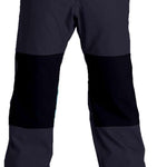 Airblaster Elastic Boss Shell Pant 2024 - Black pants with a subtle pattern of diagonal stripes on the upper thigh area.