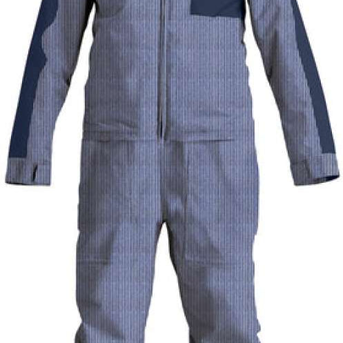Airblaster Women's Freedom Insulated Suit 2024 - A gray and black snowsuit with a hood, featuring a zippered front and two side pockets.