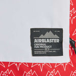 Airblaster Freedom Shell Pullover 2024 - A black pullover with a white logo on the chest and a zipper down the front.
