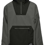 Airblaster Freedom Shell Pullover 2024 - A black pullover with a hood and zipper down the front.