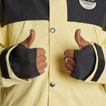 Airblaster Guide Shell Jacket 2024 - A black jacket with a white logo on the left chest and a zipper closure.