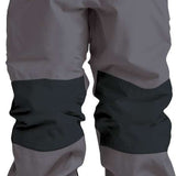Airblaster Junior's Boss Shell Pant 2023 - Black pants with a black belt and silver grommets.