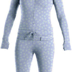 Airblaster Women's Classic Ninja Suit 2023 - Black snowsuit with white logo on chest and black zipper down front.