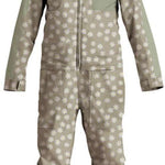 Airblaster Women's Freedom Stretch Suit 2024 - Black snowsuit with white logo on chest and black zipper down front.