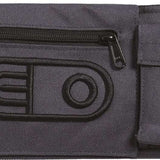 Airblaster Leg Bag 2022-2023 - Black bag with zippered pocket on front and two side pockets.