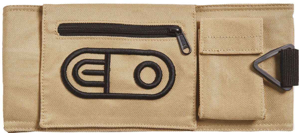 Airblaster Leg Bag 2022-2023 - Tan bag with black zipper and strap.