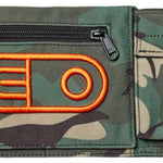 Airblaster Leg Bag 2024 - Black bag with white logo on front, featuring a zippered pocket and adjustable strap.