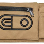 Airblaster Leg Bag 2024 - Black bag with zippered pocket on front and two side pockets.