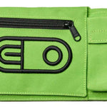 Airblaster Leg Bag 2024 - Lime green bag with black zipper on top and black strap handle.