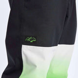 Airblaster Max Elastic Shell Boss Pant 2024 - Black pants with a neon green logo on the left thigh.