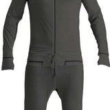Airblaster Merino Ninja Suit 2023 - Black ninja suit with a hood and zipper down the front.