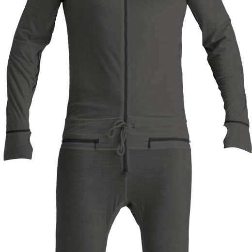 Airblaster Merino Ninja Suit 2023 - Black ninja suit with a hood and zipper down the front.
