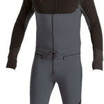 Airblaster Ninja Suit Pro 2022 - Black snowsuit with red logo on chest and black zipper.