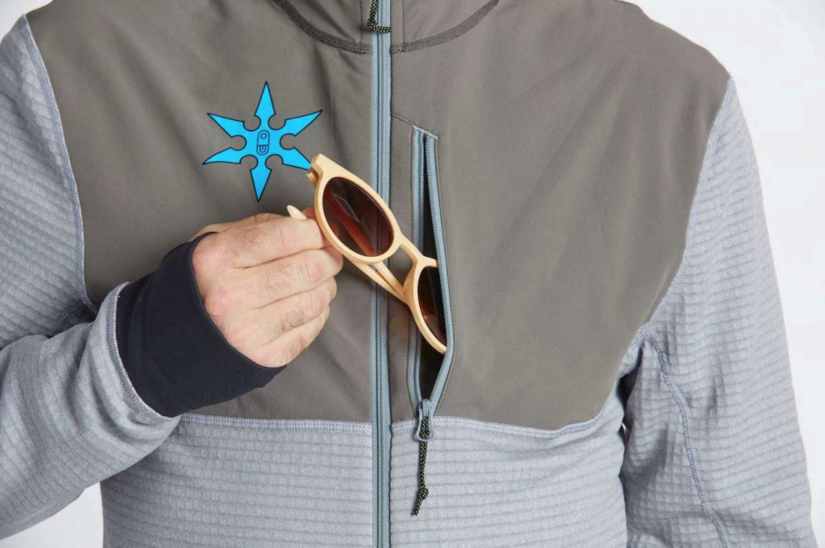 Airblaster Ninja Suit Pro II 2023 - Black suit with a white logo on the chest and black straps.