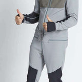 Airblaster Ninja Suit Pro II 2023 - Black snowsuit with white accents and a blue logo on chest.