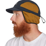 Airblaster Quick Strike Cap - A black cap with a white logo on the front and a chin strap.