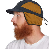 Airblaster Quick Strike Cap - A black cap with a white logo on the front and a chin strap.