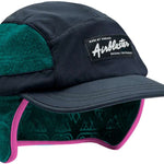 Airblaster Quick Strike Cap 2024 - Black cap with white logo on front and black strap at back.