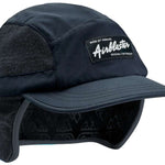 Airblaster Quick Strike Cap 2024 - Black cap with white logo on front and adjustable strap at back.