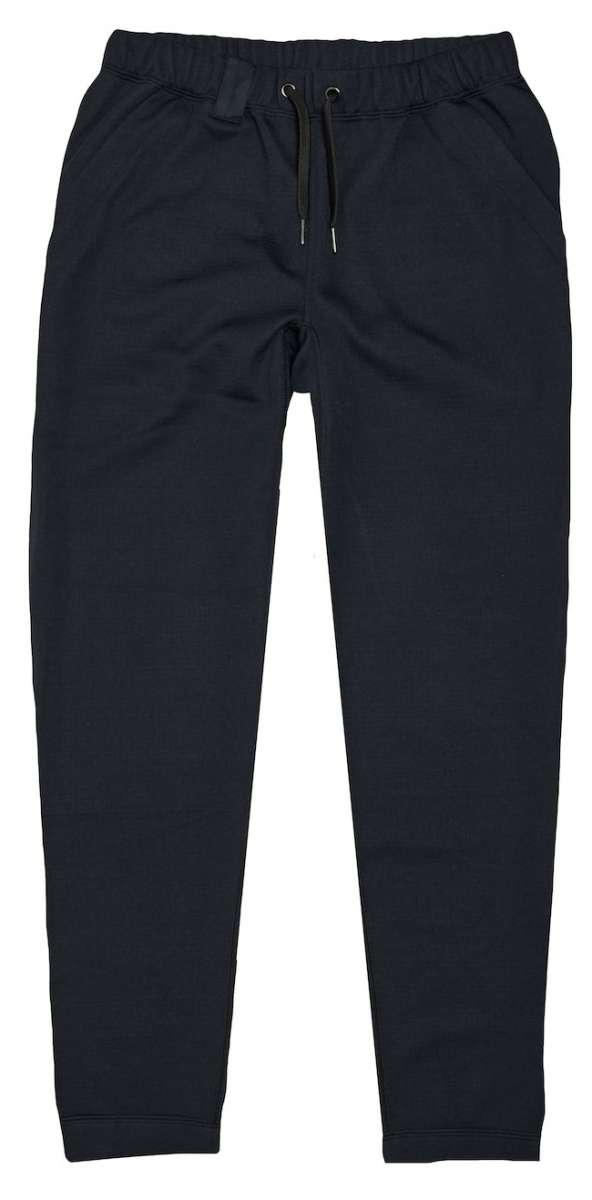 Airblaster Transit Fleece Pant 2024 - Black fleece pants with a drawstring waist and two side pockets.