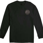 Airblaster Tre Wild Long-Sleeve Shirt 2023 - A black long-sleeved shirt with a white logo on the chest and sleeve.