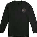 Airblaster Tre Wild Long-Sleeve Shirt 2023 - A black long-sleeved shirt with a white logo on the chest and sleeve.