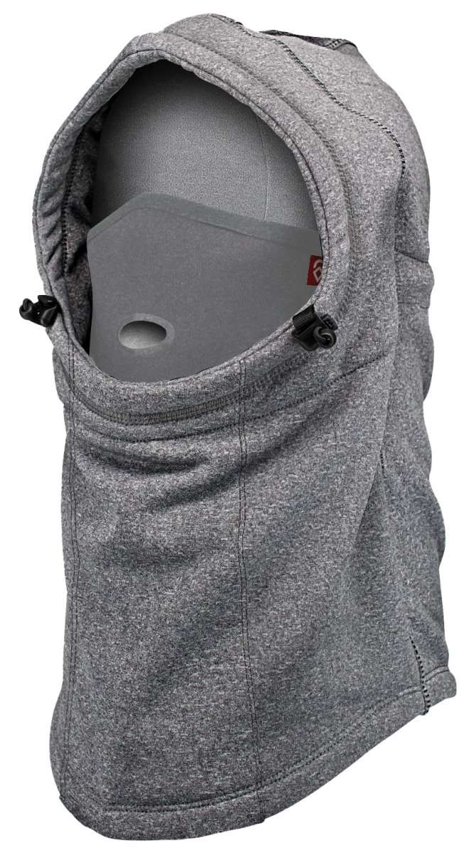 Airhole Airhood Polar Helmet Fit - 2024 model with a sleek black design and silver accents on the chin strap.