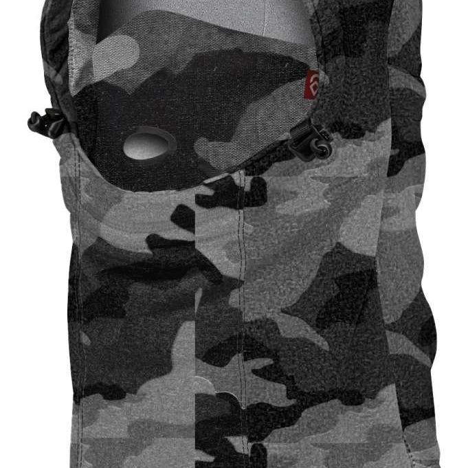 Airhole Airhood Polar Helmet Fit - Black helmet with a white logo on the side and a black strap in front.