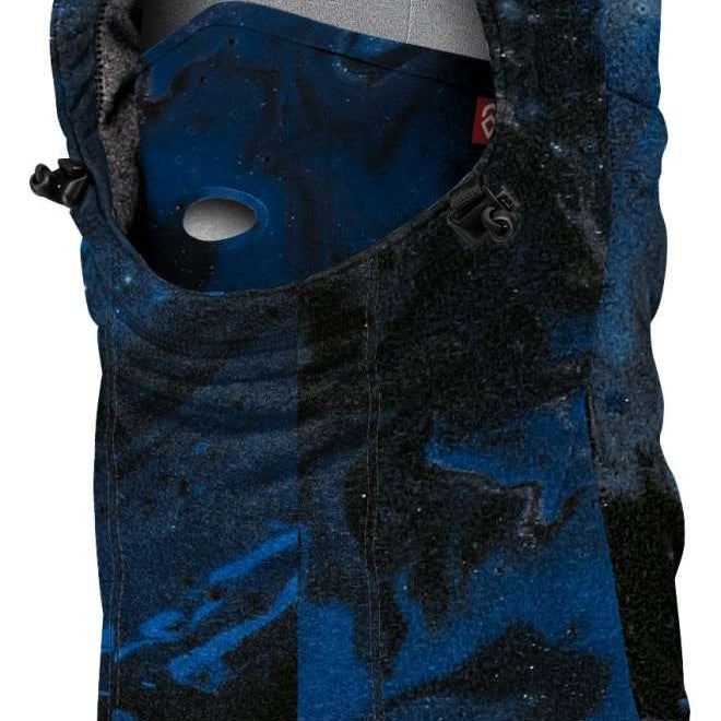 Airhole Airhood Polar Helmet Fit - 2024 model with a sleek black design and silver accents on the chin strap.