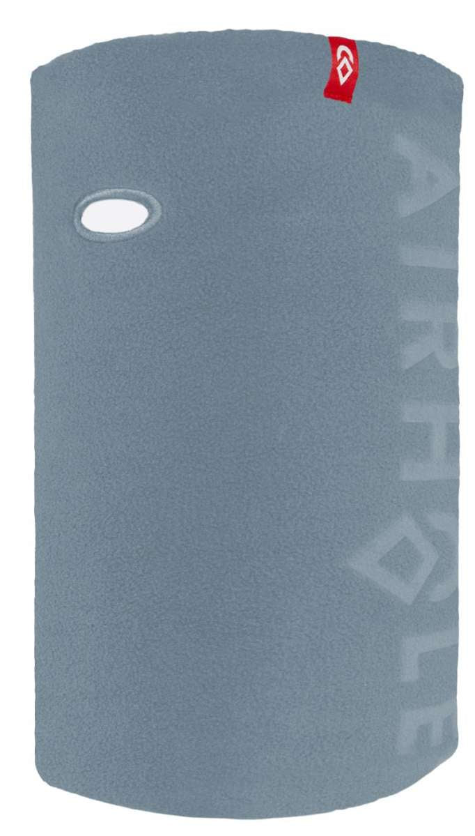 Airhole Airtube Classic Microfleece - The image shows a gray rectangular object with an oval cutout on its left side, featuring a red logo at the top right corner.