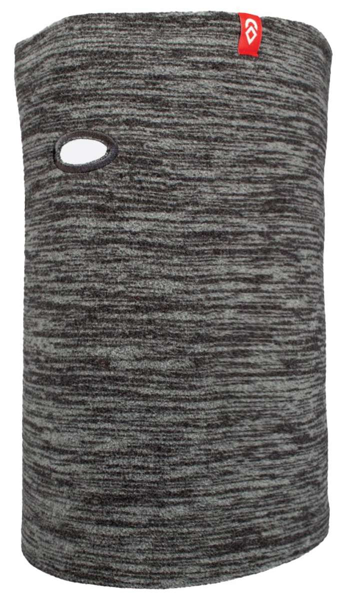 Airhole Airtube Classic Microfleece - This fleece tube is black and white marbled with a small red logo on top.