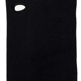 Airhole Airtube Classic Microfleece - Black fleece balaclava with a small oval cutout on the left side of the face.