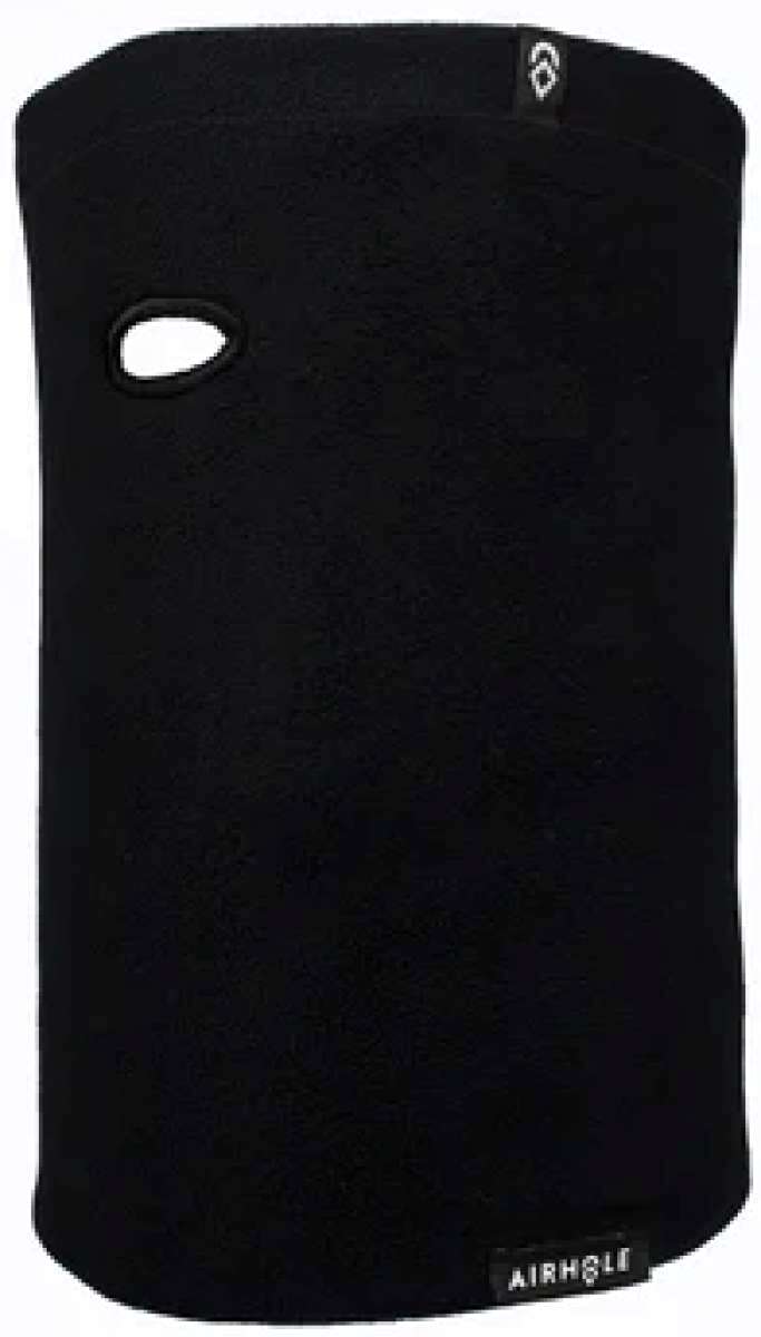 Airhole Airtube Classic Polratec 100 2024 - Black balaclava with a small white logo on the top right corner.