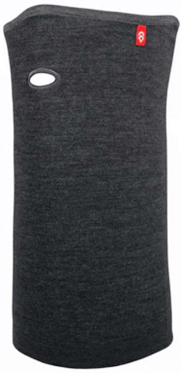 Airhole Airtube Ergo Merino 2024 - Dark gray merino wool neck tube with a small red logo on the upper left side.