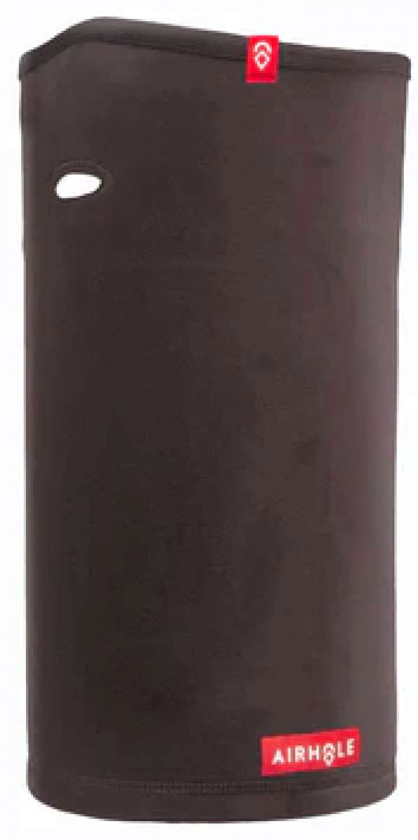 Airhole Airtube Ergo Milk Fleece 2024 - White fleece tube with a small red logo on one end and a white plastic valve at the other.