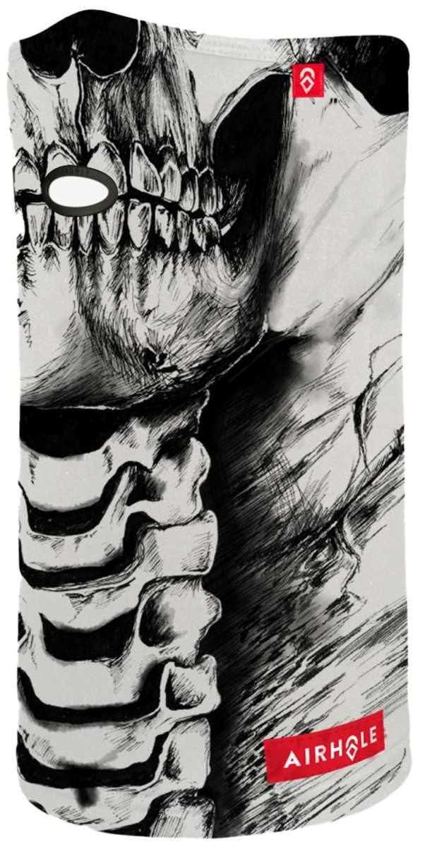 Airhole Airtube Ergo Polar 2024 - Black tube with white logo and text on one side, black strap on other end.