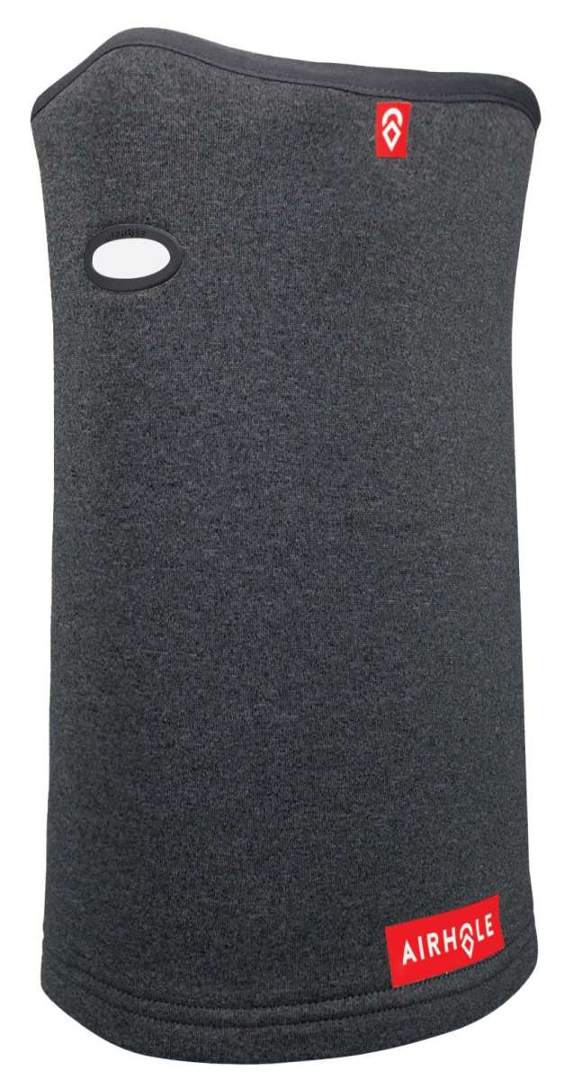 Airhole Airtube Ergo Polar 2024 - Black balaclava with a white logo on the forehead and black straps.