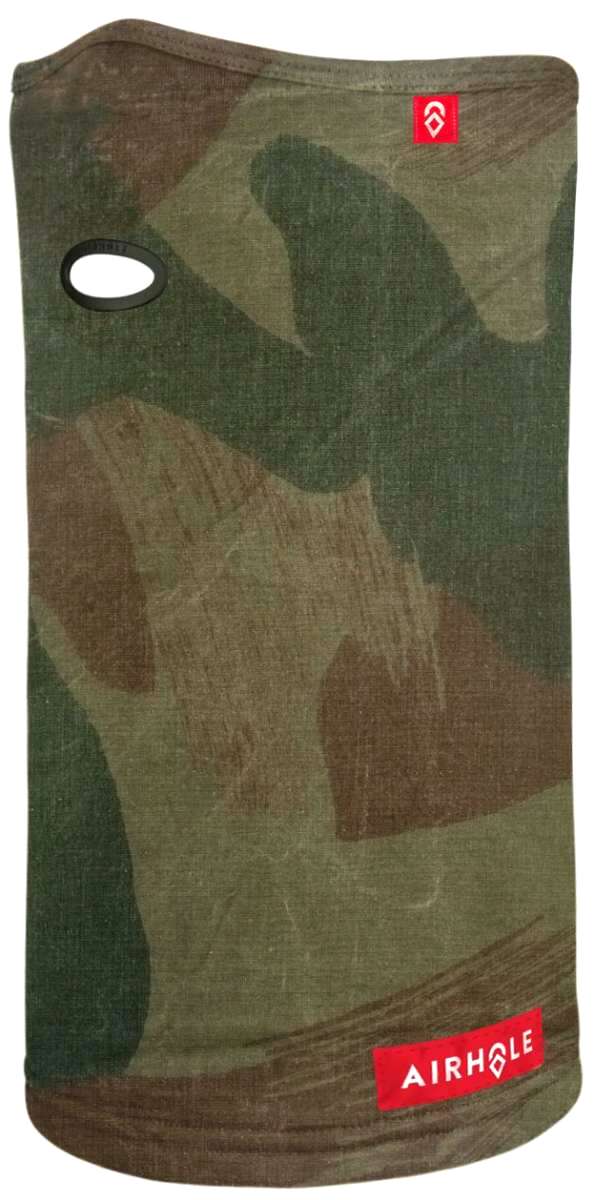 Airhole Ergo Polar Fleece Airtube - Red fleece tube with white logo and black elasticated ends.